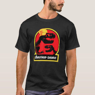 Brothersaurus Dinosaur voor Broeder Jurassic rex T-shirt