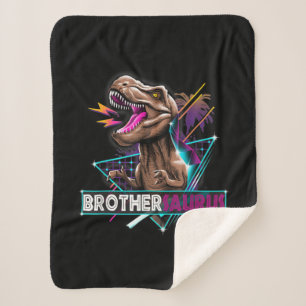 Brothersaurus dinosaurus familie cadeau voor broer sherpa deken