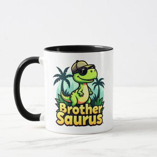 Brothersaurus – Leuke Cartoon Dinosaur Broer v3 Mok (Links)