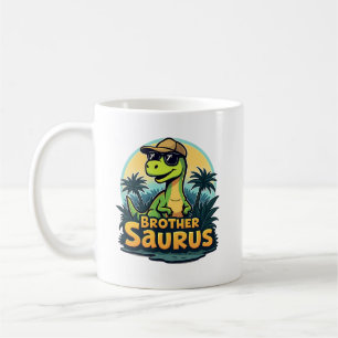 Brothersaurus - Leuke Cartoon Dinosaurus Broer Koffiemok