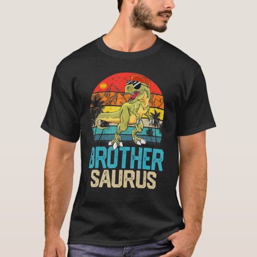 Brothersaurus Matching Family Dinosaur T Rex Broth T-shirt (Voorkant)
