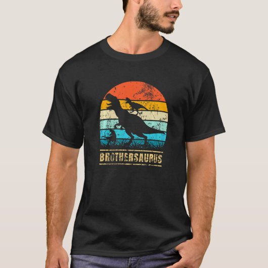 Brothersaurus rex Broeder Saurus Dinosaurier T-shirt (Voorkant)