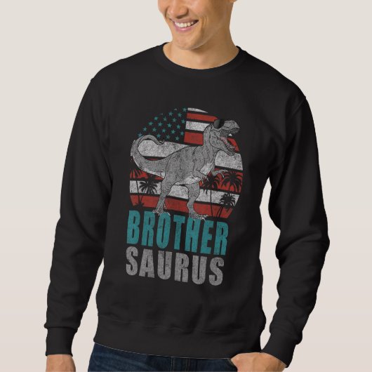 Brothersaurus Rex Dinosaur Brother Saurus American Trui (Voorkant)
