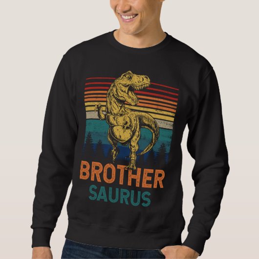 Brothersaurus Rex Dinosaur Brother Saurus Family M Trui (Voorkant)