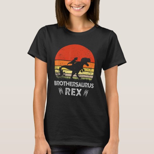  Brothersaurus rex dinosaurus bijpassende familie T-shirt (Voorkant)