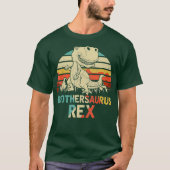 Brothersaurus Rex Dinosaurus Vaderdag T-shirt (Voorkant)