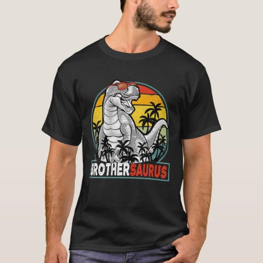 Brothersaurus T Rex Dinosaur Big Brother S T-shirt (Voorkant)