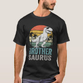 Brothersaurus T Rex Dinosaur Brother Saurus Family T-shirt (Voorkant)