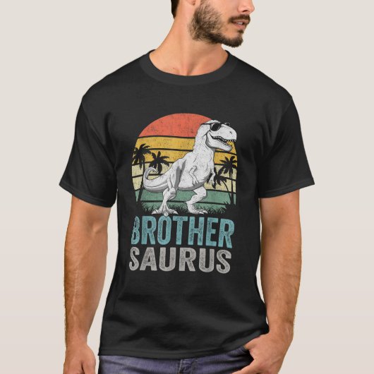 Brothersaurus T Rex Dinosaur Brother Saurus Family T-shirt (Voorkant)