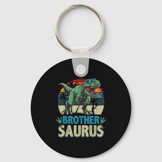 Brothersaurus T Rex Dinosaur Brother Saurus Sleutelhanger (Voorkant)