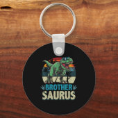 Brothersaurus T Rex Dinosaur Brother Saurus Sleutelhanger (Voorkant)