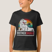 Brothersaurus T Rex Dinosaur Brother Saurus T-shirt (Voorkant)