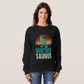 Brothersaurus T Rex Dinosaur Brother Saurus Trui (Voorkant volledig)