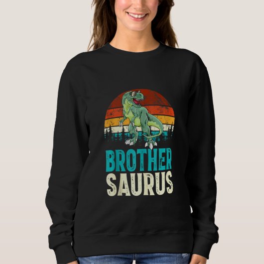 Brothersaurus T Rex Dinosaur Brother Saurus Trui (Voorkant)