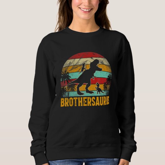 Brothersaurus t rex dinosaur voor Brother Boy Trui (Voorkant)