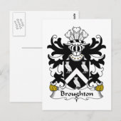 Broughton Family Crest Briefkaart (Voorkant / Achterkant)