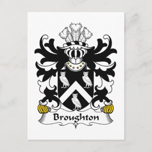 Broughton Family Crest Briefkaart