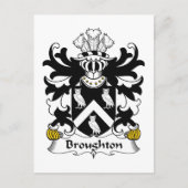 Broughton Family Crest Briefkaart (Voorkant)