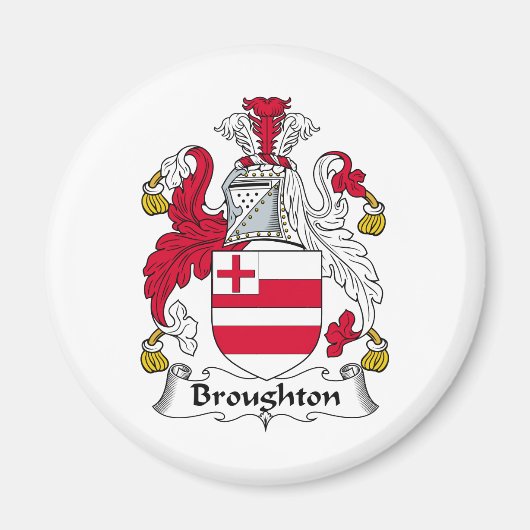 Broughton Family Crest Magneet (Voorkant)