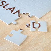 Broughton Island Canada Reisplattegrond Legpuzzel (Zijkant)