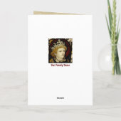 Broun/bruin badge & Tartan Persoonlijke mas Kaart (Achterkant)