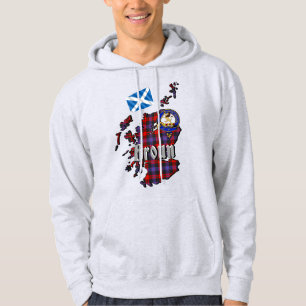 Broun Clan Badge Volwassene Hoodie