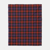 Broun Modern Karo Fleece Deken (Voorkant)