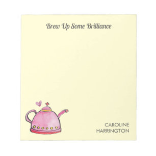 Brouw Brilliance Schattigee Inspirerend Theeliefhe Notitieblok