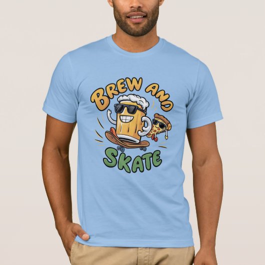Brouw en Schaats Funny T-Shirt (Voorkant)
