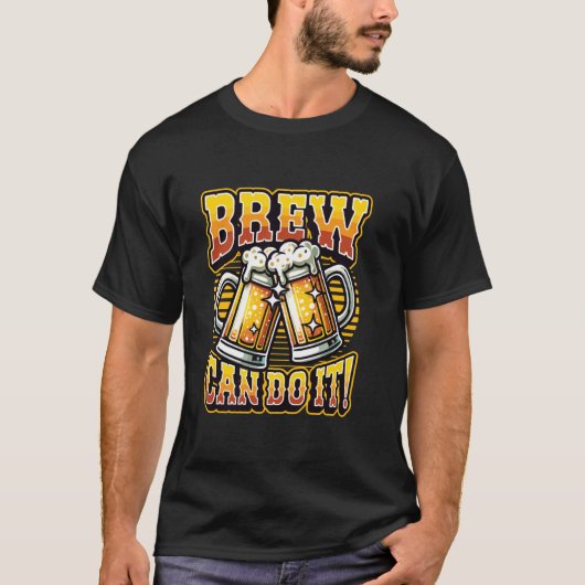 Brouw Het Kan Thuisbrouwen T-shirt (Voorkant)
