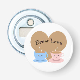 Brouw Liefde! Koffiemokken Button Flesopener