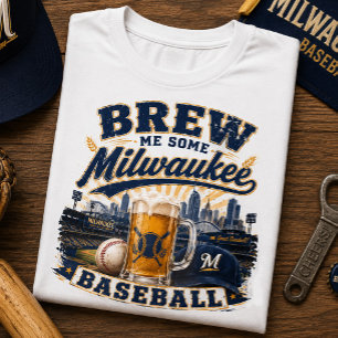 Brouw Me Some Milwaukee Honkbal Fan Tri-Blend Shirt