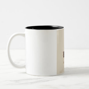 Brouw Moedig Leef Moedig Motiverende Koffie Liefhe Tweekleurige Koffiemok