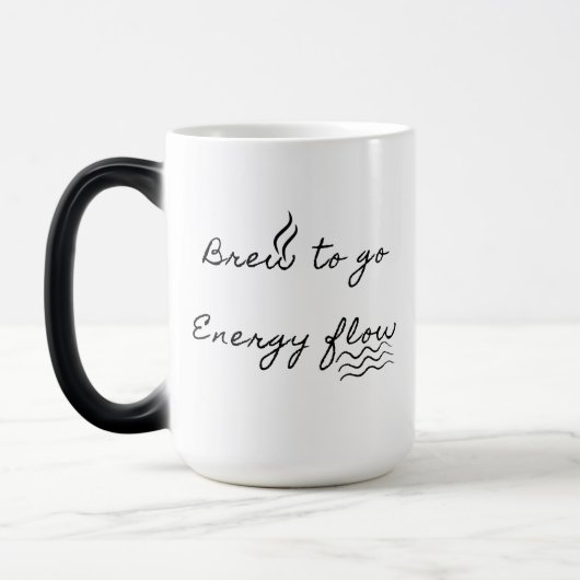 Brouw om te gaan energie stroom koffie magische mok (Links)