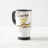 Brouw om te gaan energie stroom witte reis mok (Voorkant links)