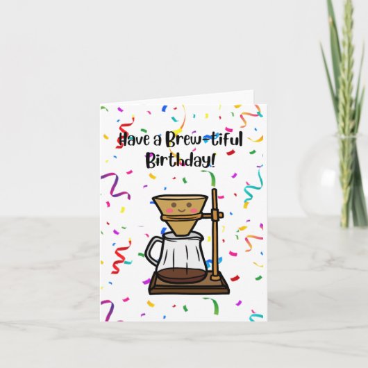 Brouw-tiful Verjaardag! Kaart (Voorkant)