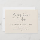 Brouw voor ik het doe, bruiloft repetitie diner kaart (Voorkant)