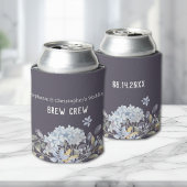 Brouwbemanning Dusty Blue Floral Wedding Blikjeskoeler