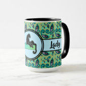 Brouwe Dame Black Cat Ringer 15oz Mok (Voorkant rechts)