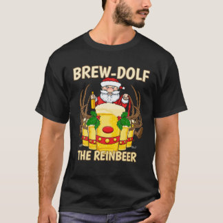 Brouwe dolf de rendierrendierbier kerstdri t-shirt