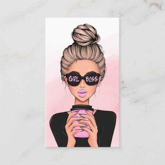 Brouwe Lady QR Code Visitekaartje (Voorkant)