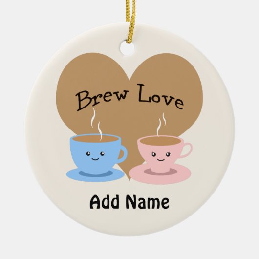 Brouwe liefde! Coffee Mugs Keramisch Ornament (Voorkant)