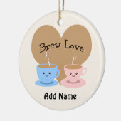 Brouwe liefde! Coffee Mugs Keramisch Ornament (Links)