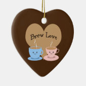 Brouwe liefde! Coffee Mugs Keramisch Ornament (Rechts)