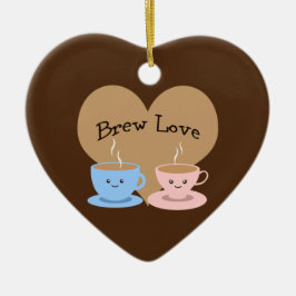 Brouwe liefde! Coffee Mugs Keramisch Ornament