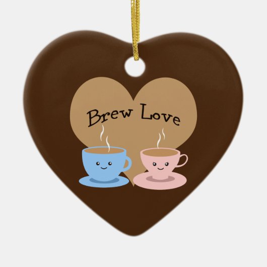 Brouwe liefde! Coffee Mugs Keramisch Ornament (Voorkant)