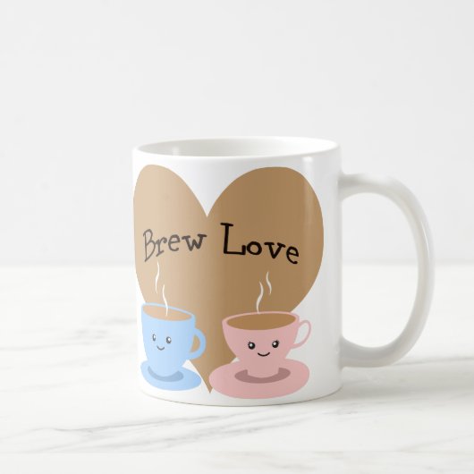 Brouwe liefde! Coffee Mugs Koffiemok (Rechts)