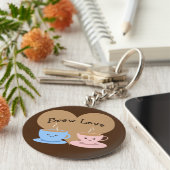Brouwe liefde! Coffee Mugs Sleutelhanger (Zijkant)