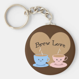 Brouwe liefde! Coffee Mugs Sleutelhanger