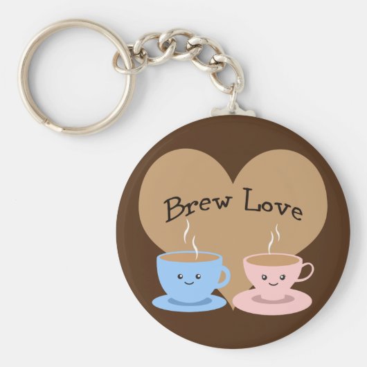 Brouwe liefde! Coffee Mugs Sleutelhanger (Voorkant)